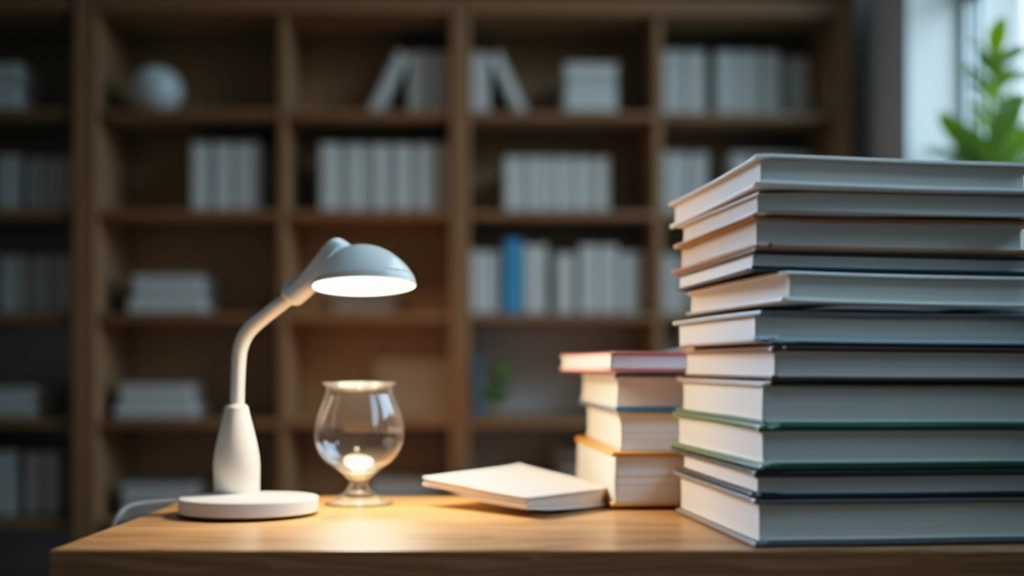 Biblioteca profissional com livros de medicina e recursos educacionais